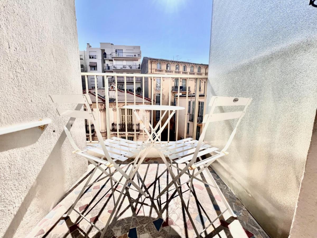 Aparthotel Riviera - Nice Carre D'Or - Large Studio Ac Terrasse - Tres Calme - Balcon Berlioz 2 Luaran gambar